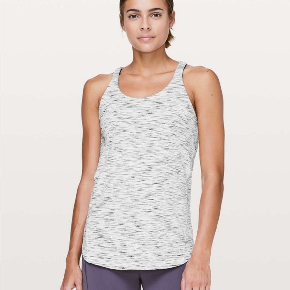 LULULEMON 🍋 Moment To Movement 2-In-1 Tank Sz. 4 Moonphase Purple/B&W - Picture 2 of 9